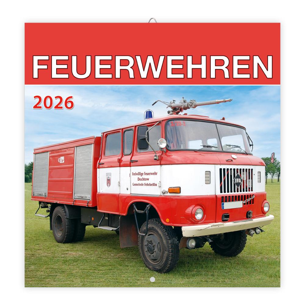 Vorderes Coverbild Trötsch Broschürenkalender Feuerwehren 2026
