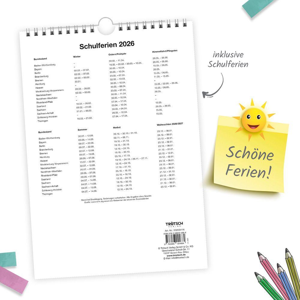 Beispielinhalt (Bild) Trötsch Foto- und Bastelkalender A4 2026