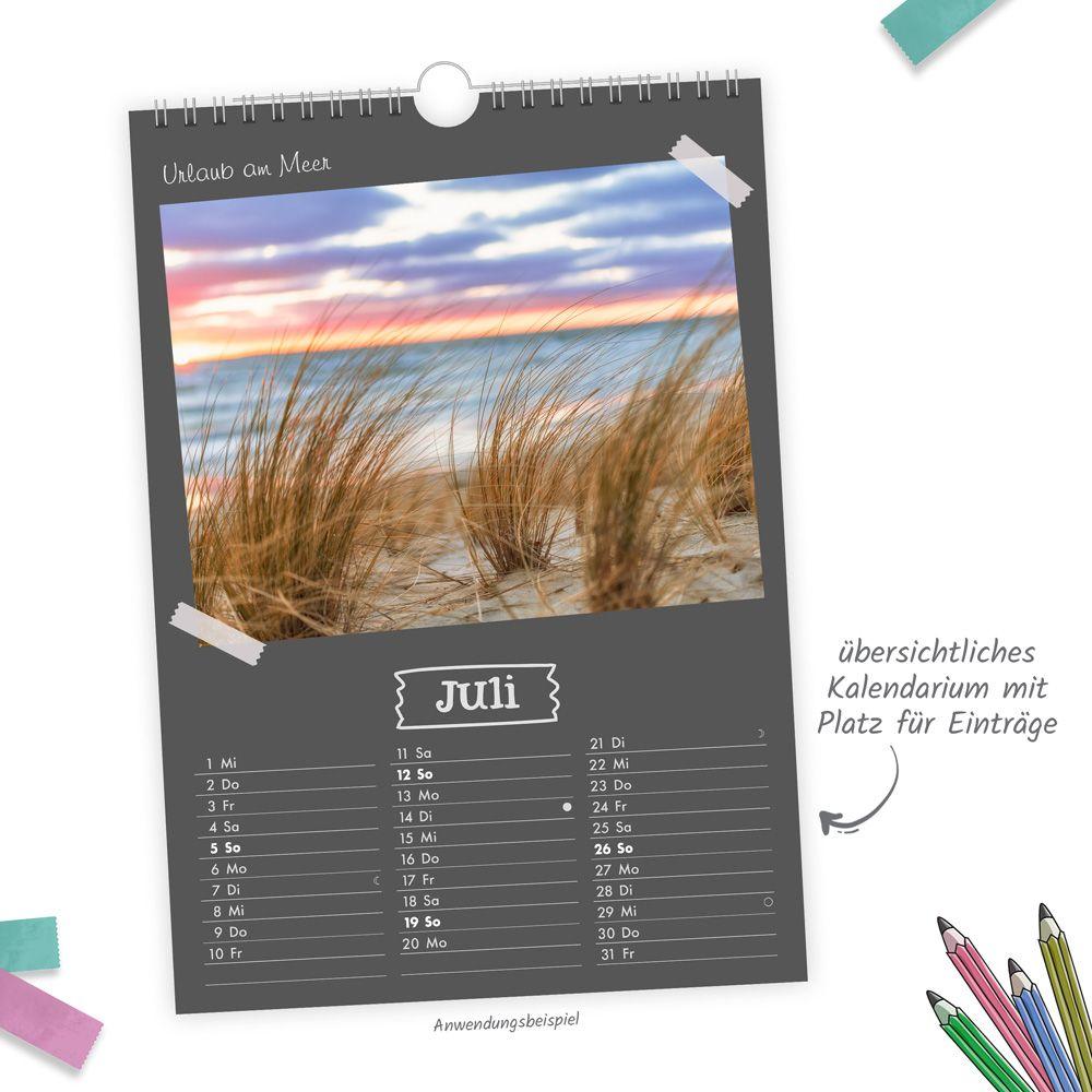 Beispielinhalt (Bild) Trötsch Foto- und Bastelkalender A4 2026