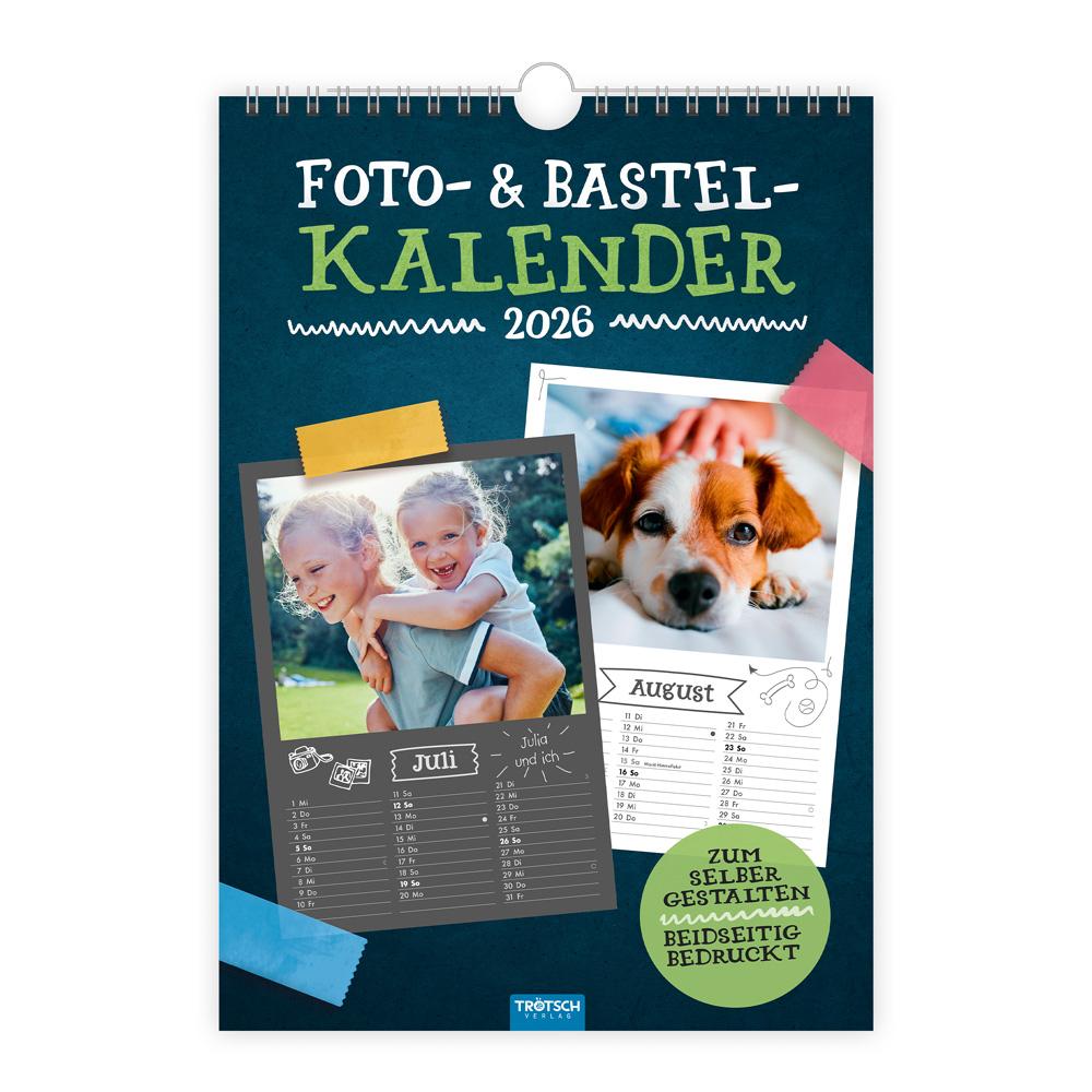 Vorderes Coverbild Trötsch Foto- und Bastelkalender A4 2026