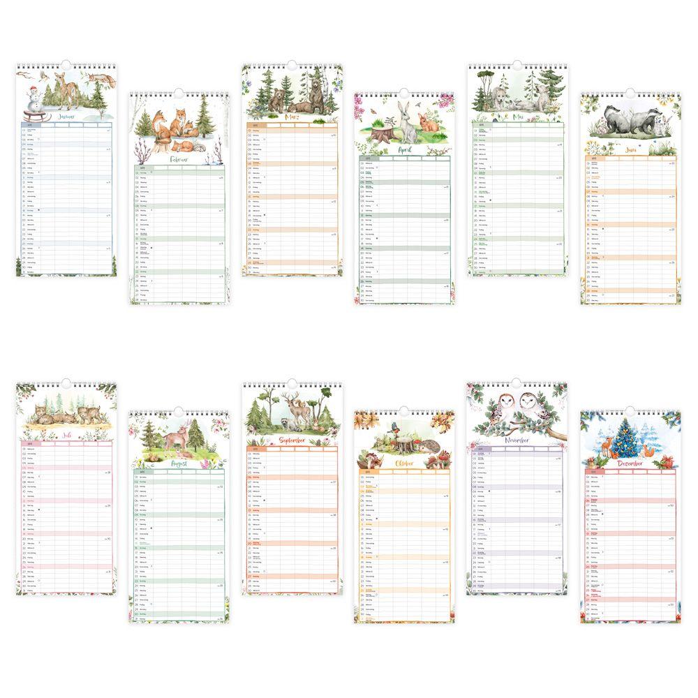 Beispielinhalt (Bild) Trötsch Familienkalender Waldfreunde 2026