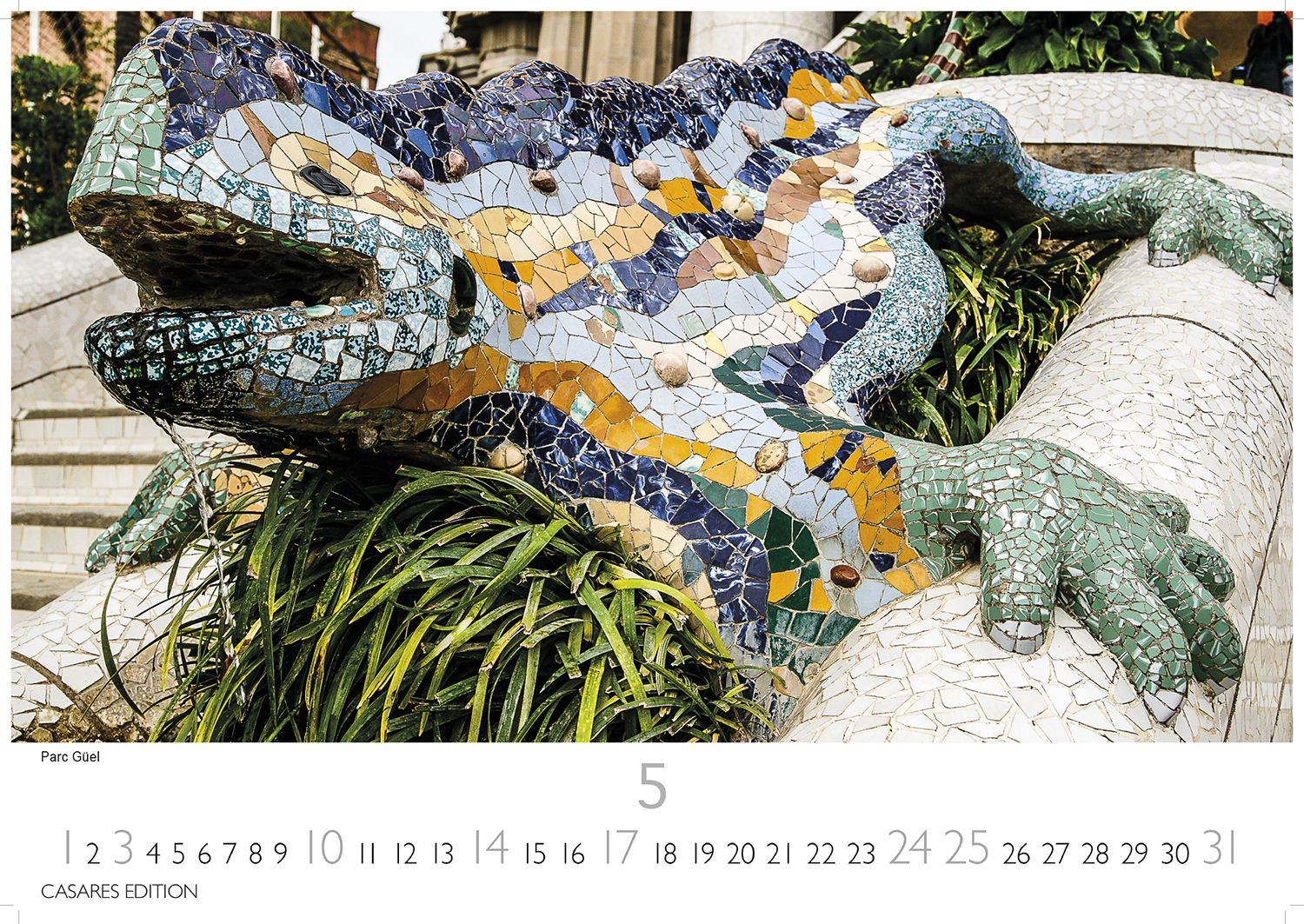 Beispielinhalt (Bild) Barcelona Kalender 2026 - Wandkalender | Fotokalender Spanien 24x35 cm - Foto. mit den schönsten Motiven, Sehenswürdigkeiten & Inspirationen"