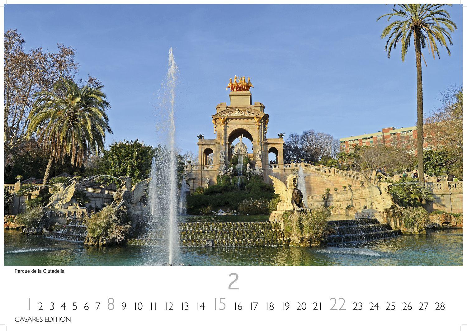 Beispielinhalt (Bild) Barcelona Kalender 2026 - Wandkalender | Fotokalender Spanien 24x35 cm - Foto. mit den schönsten Motiven, Sehenswürdigkeiten & Inspirationen"