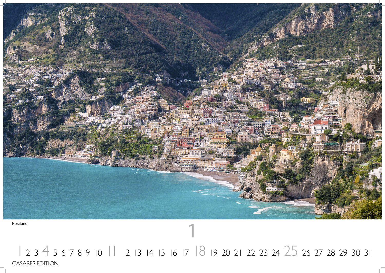 Beispielinhalt (Bild) Golf von Neapel Kalender 2026 - Wandkalender | Fotokalender Italien 35x50 cm - . mit Capri, Ischia & Amalfi Küste