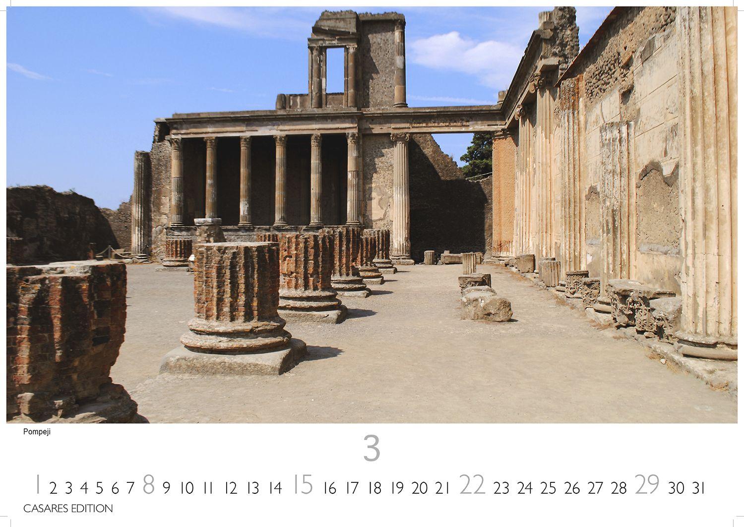 Beispielinhalt (Bild) Golf von Neapel Kalender 2026 - Wandkalender | Fotokalender Italien 35x50 cm - . mit Capri, Ischia & Amalfi Küste