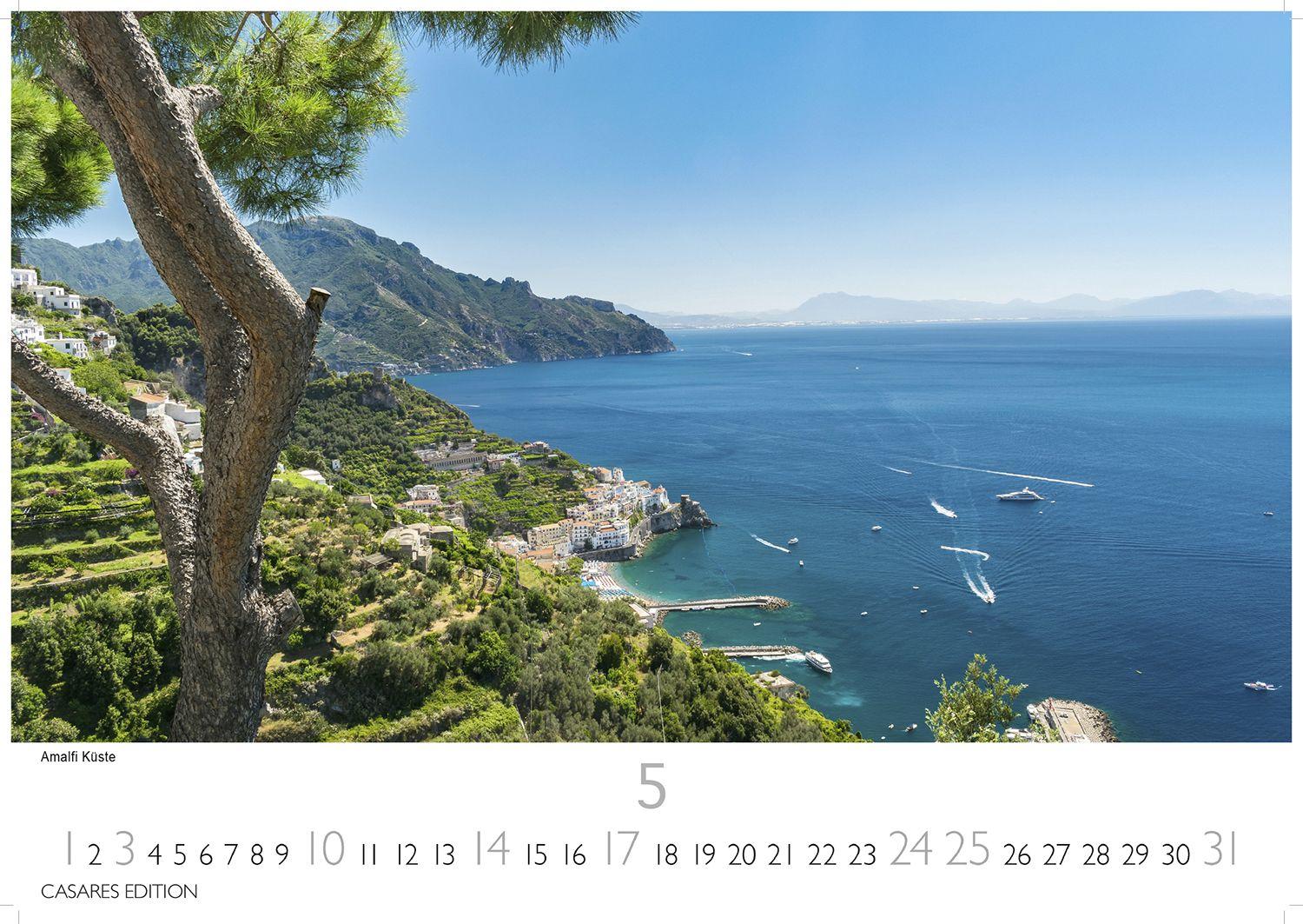 Beispielinhalt (Bild) Golf von Neapel Kalender 2026 - Wandkalender | Fotokalender Italien 35x50 cm - . mit Capri, Ischia & Amalfi Küste