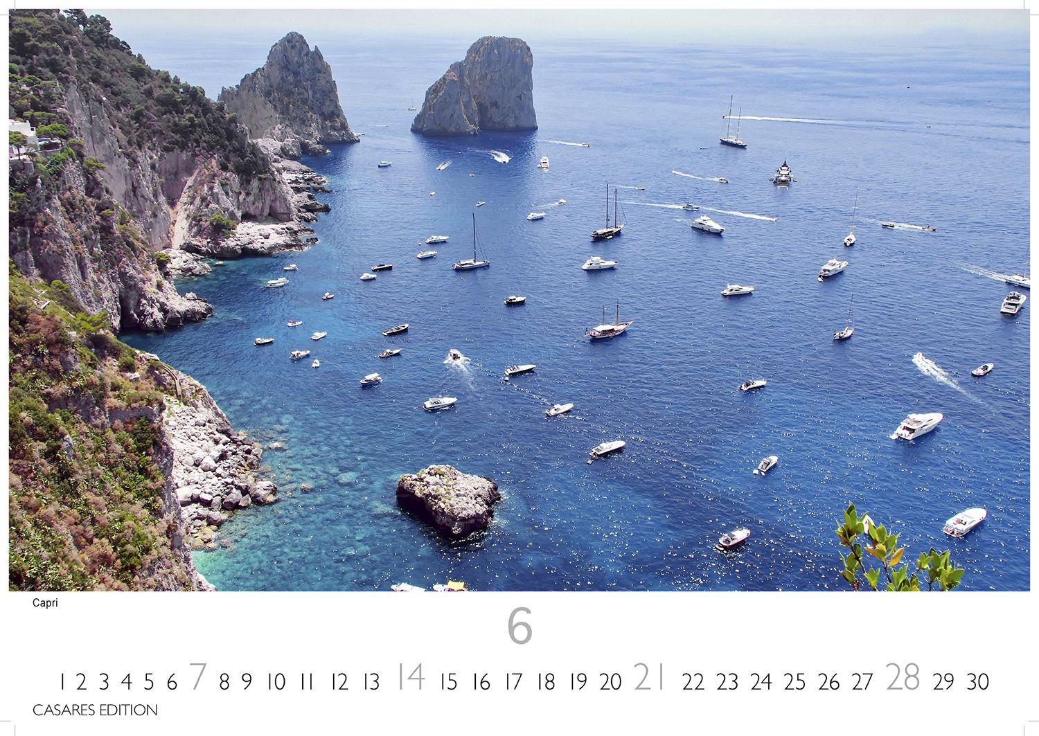 Beispielinhalt (Bild) Golf von Neapel Kalender 2026 - Wandkalender | Fotokalender Italien 35x50 cm - . mit Capri, Ischia & Amalfi Küste