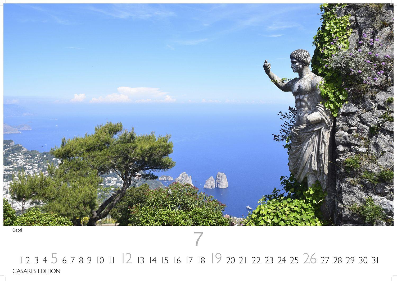 Beispielinhalt (Bild) Golf von Neapel Kalender 2026 - Wandkalender | Fotokalender Italien 35x50 cm - . mit Capri, Ischia & Amalfi Küste