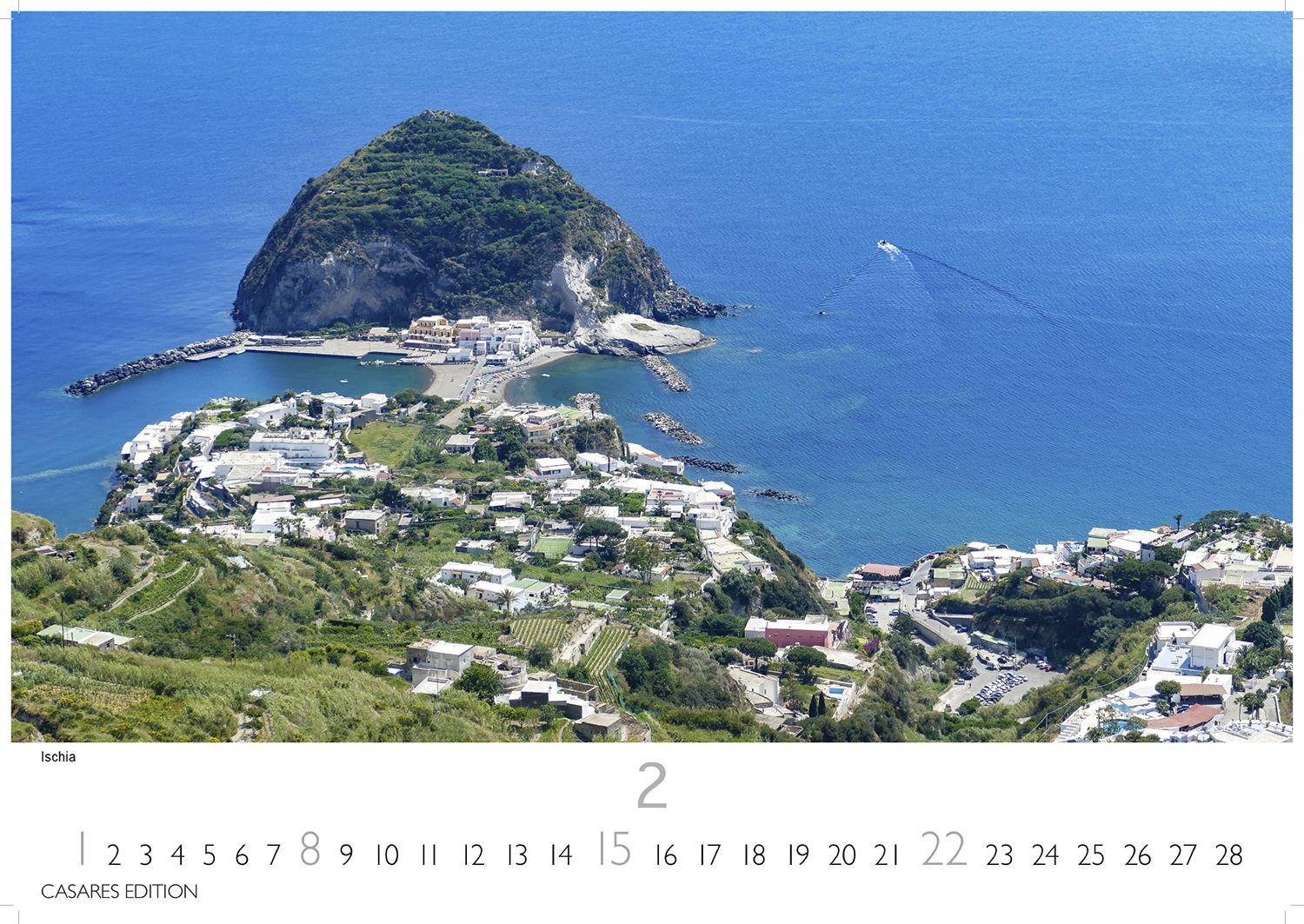 Beispielinhalt (Bild) Golf von Neapel Kalender 2026 - Wandkalender | Fotokalender Italien 35x50 cm - . mit Capri, Ischia & Amalfi Küste