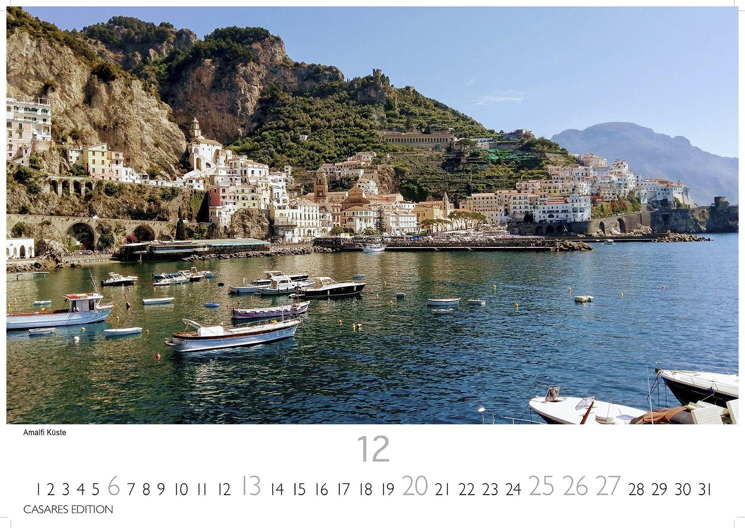 Beispielinhalt (Bild) Golf von Neapel Kalender 2026 - Wandkalender | Fotokalender Italien 35x50 cm - . mit Capri, Ischia & Amalfi Küste