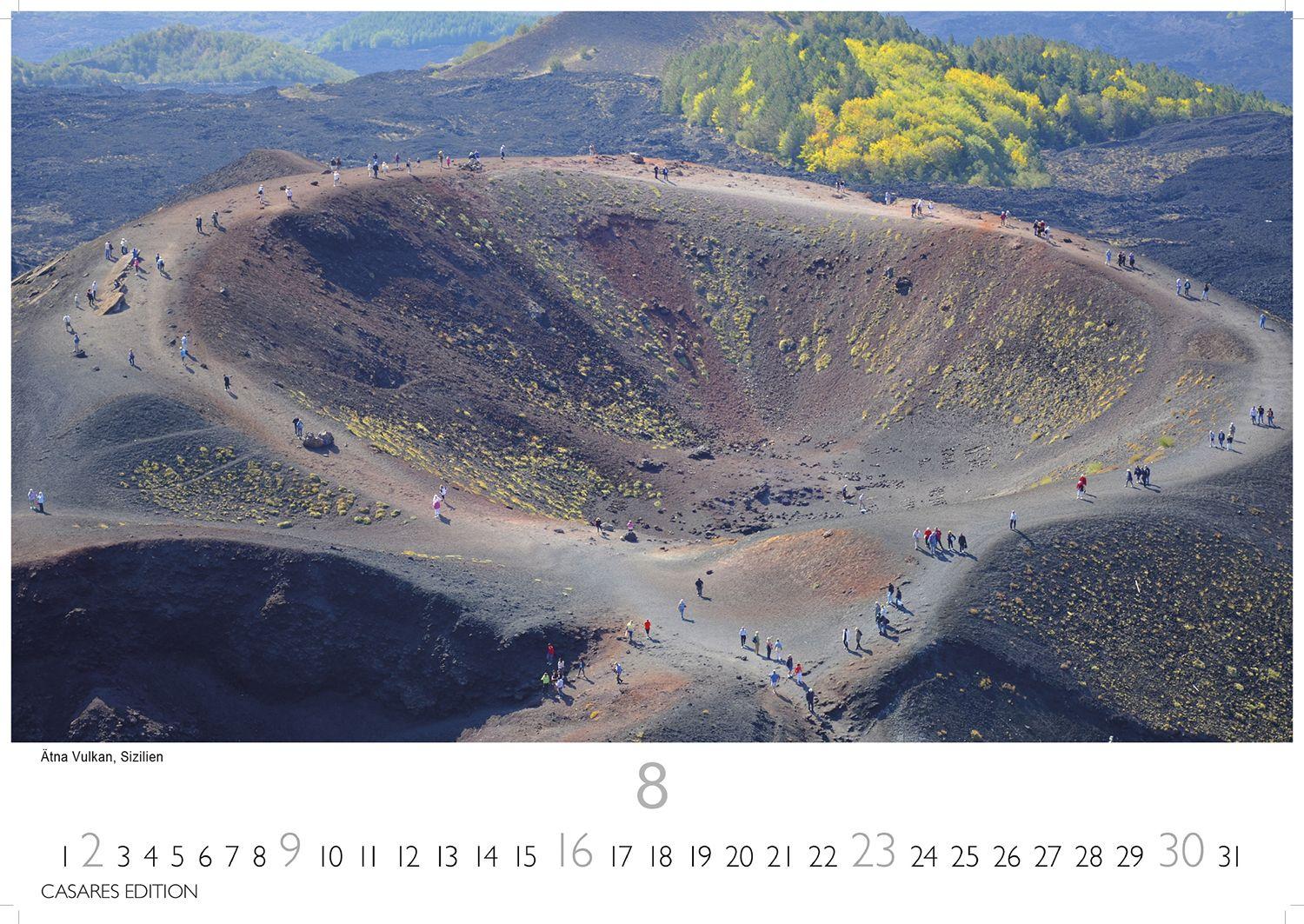 Beispielinhalt (Bild) Sizilien Kalender 2026 - Wandkalender | Fotokalender Italien 24x35 cm - . mit atemberaubenden Fotos von Sizilien,