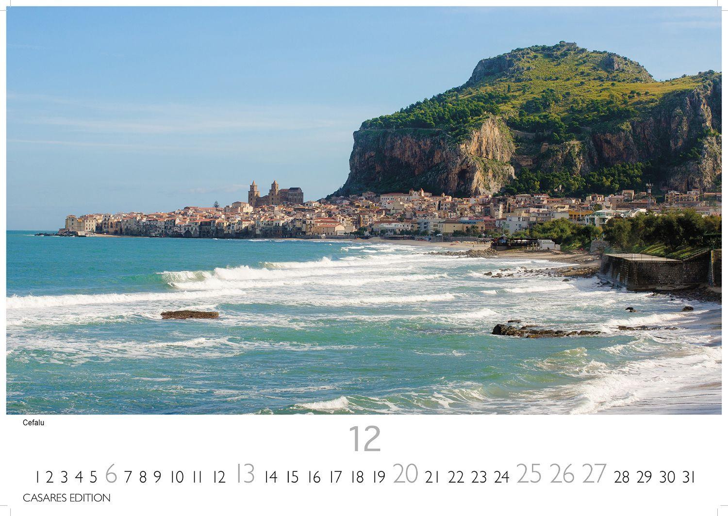 Beispielinhalt (Bild) Sizilien Kalender 2026 - Wandkalender | Fotokalender Italien 24x35 cm - . mit atemberaubenden Fotos von Sizilien,