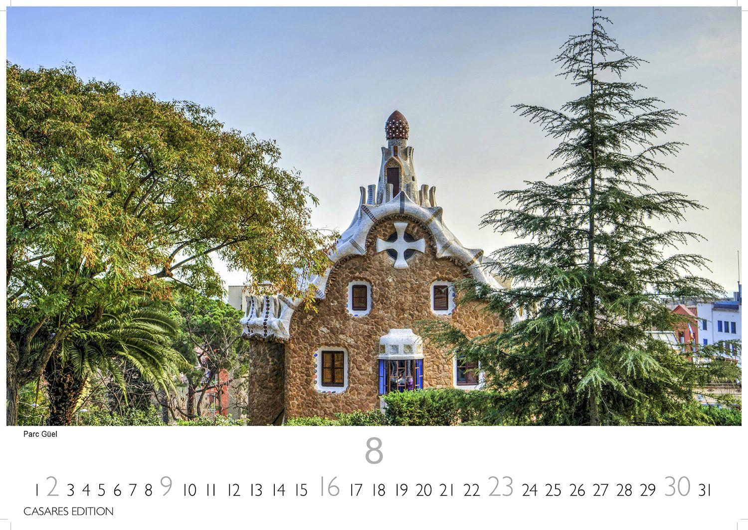 Beispielinhalt (Bild) Barcelona Kalender 2026 - Wandkalender | Fotokalender Spanien 35x50cm - Foto. mit den schönsten Motiven, Sehenswürdigkeiten & Inspirationen"