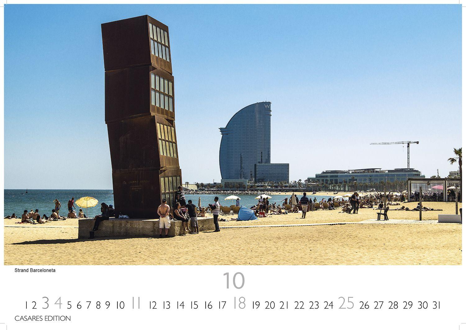 Beispielinhalt (Bild) Barcelona Kalender 2026 - Wandkalender | Fotokalender Spanien 35x50cm - Foto. mit den schönsten Motiven, Sehenswürdigkeiten & Inspirationen"
