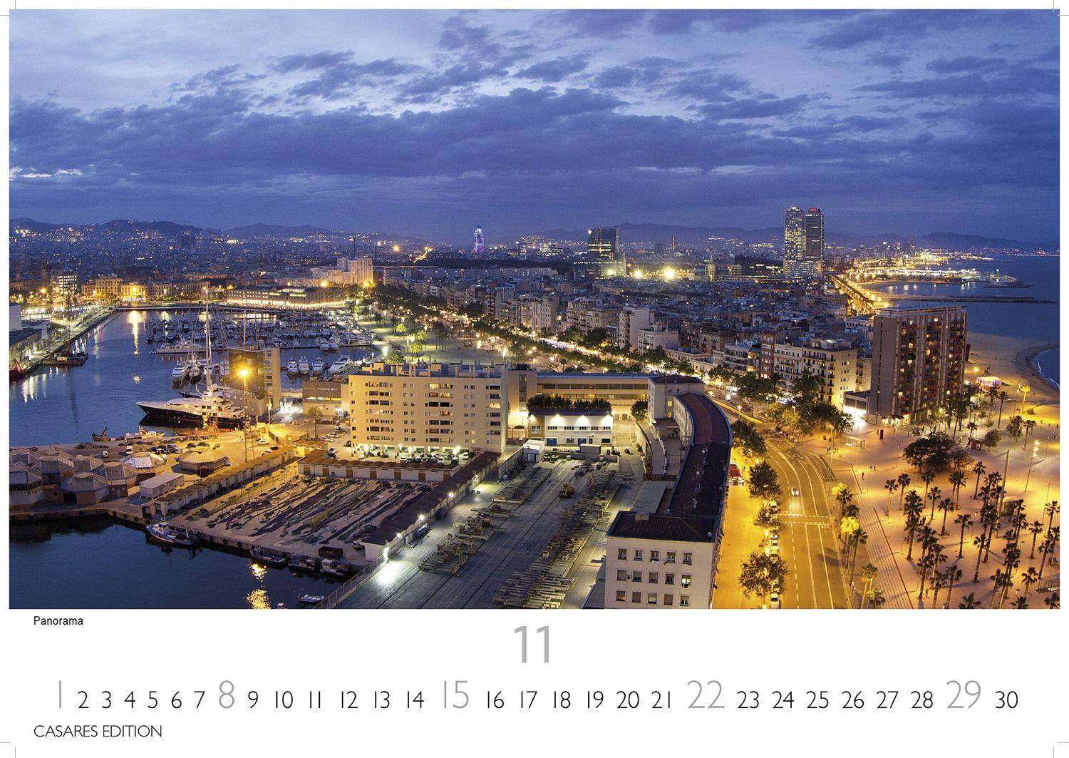 Beispielinhalt (Bild) Barcelona Kalender 2026 - Wandkalender | Fotokalender Spanien 35x50cm - Foto. mit den schönsten Motiven, Sehenswürdigkeiten & Inspirationen"