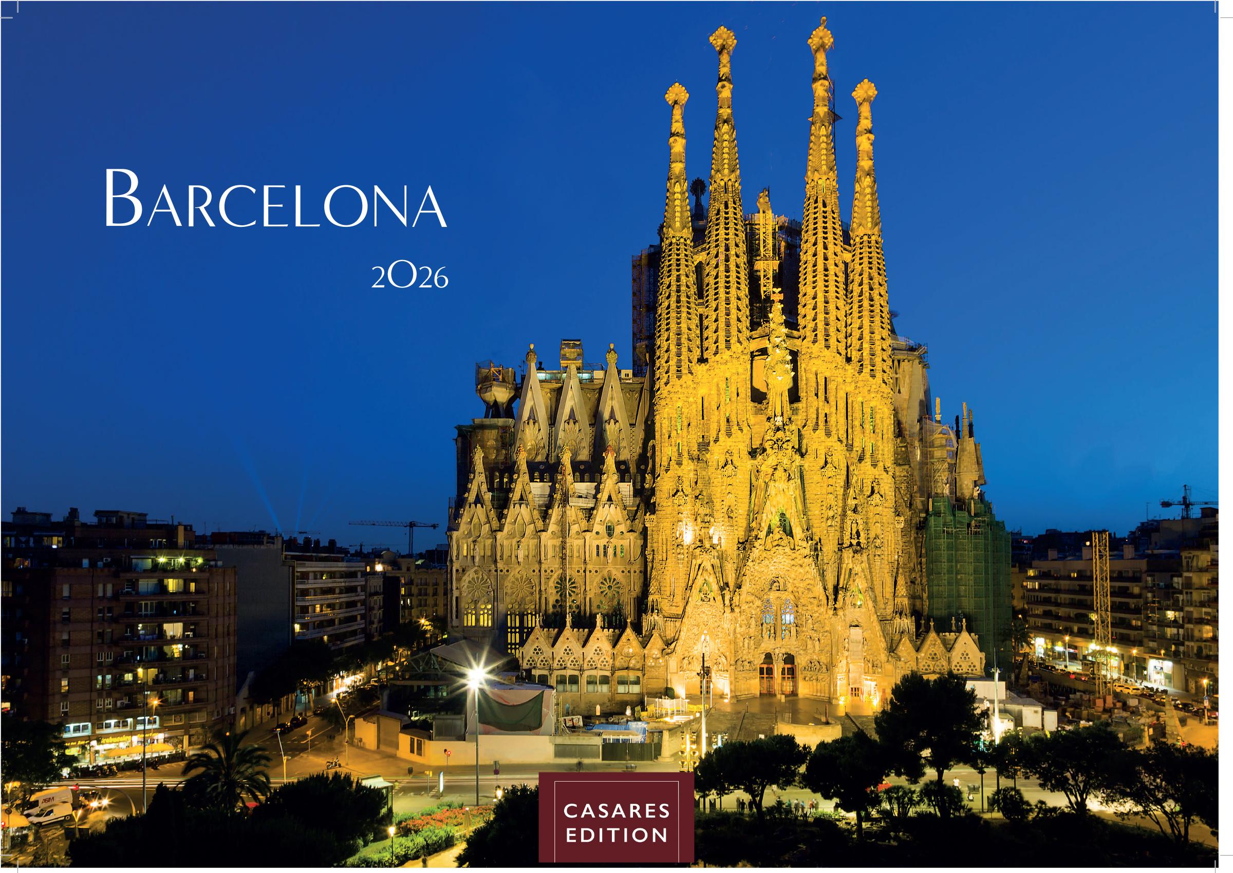 Vorderes Coverbild Barcelona Kalender 2026 - Wandkalender | Fotokalender Spanien 35x50cm - Foto. mit den schönsten Motiven, Sehenswürdigkeiten & Inspirationen"