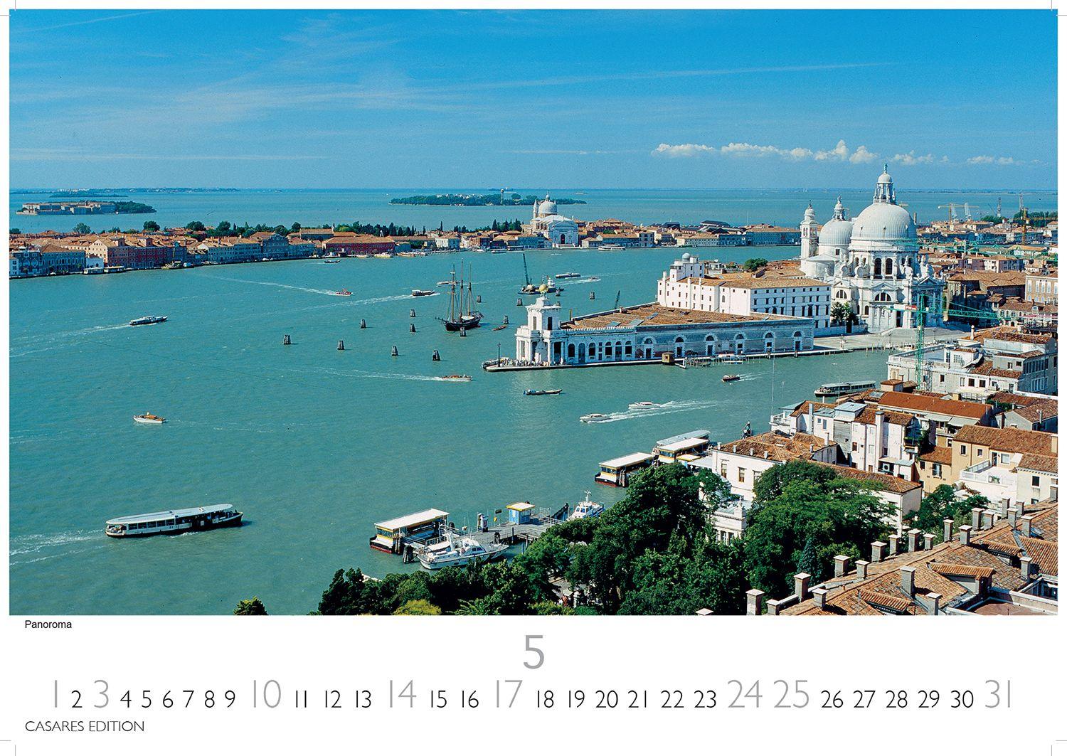 Beispielinhalt (Bild) Venedig Kalender 2026 - Wandkalender | Fotokalender Italien 24x35 cm - . mit atemberaubenden Fotos der Lagune, Gondeln & historischen Sehenswürdigkeiten | für Kunst- und Reiseenthusiasten