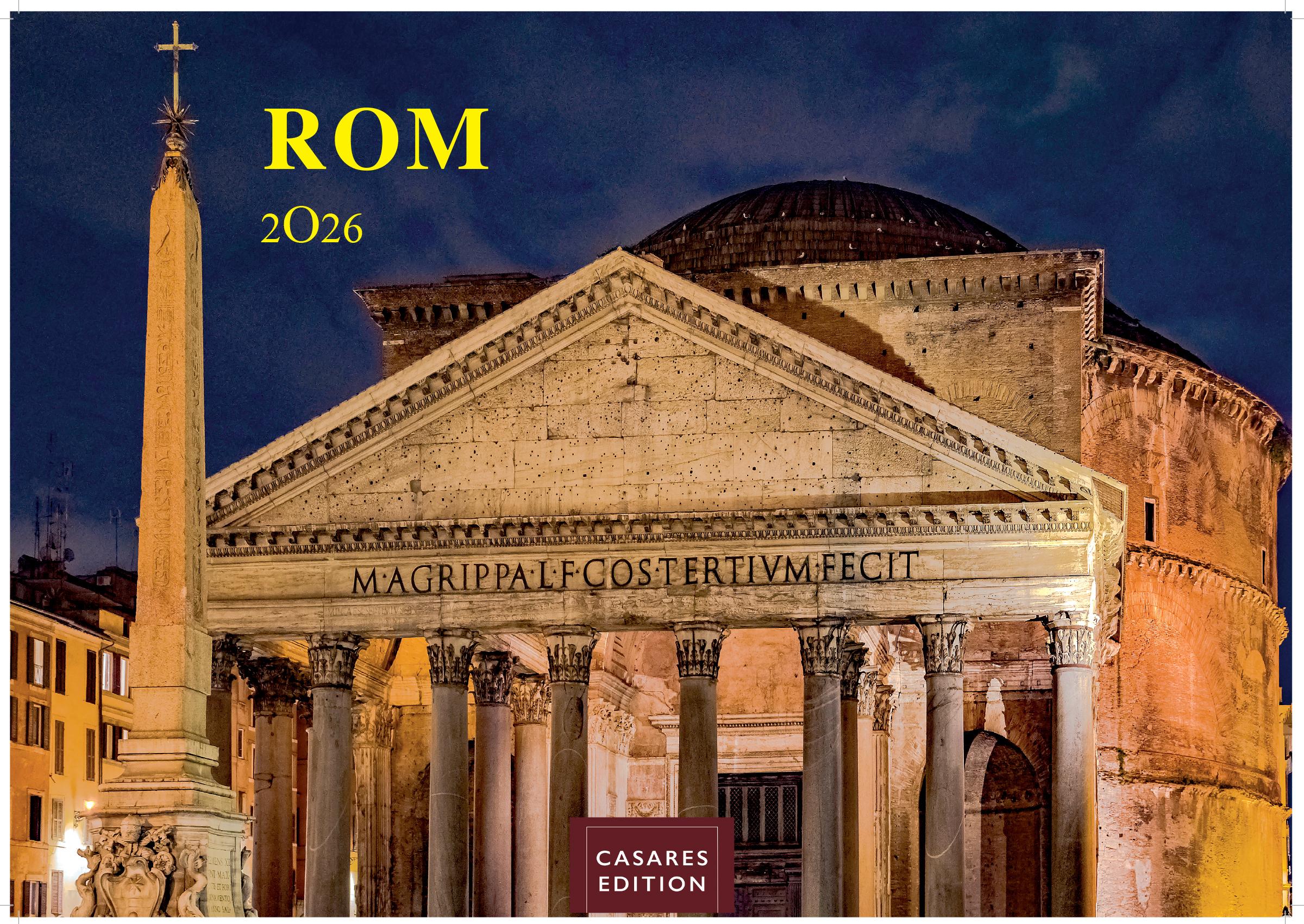 Vorderes Coverbild Rom Kalender 2026 - Wandkalender | Fotokalender Italien 35x50cm - mit 12 beeindruckenden Motiven der ewigen Stadt