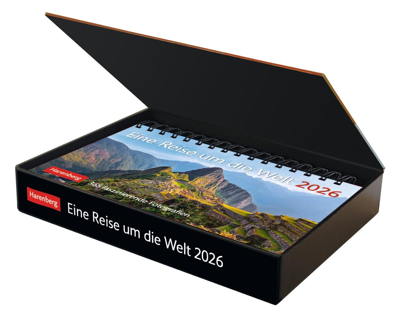 Beispielinhalt (Bild) Eine Reise um die Welt Premiumkalender 2026 - 365 faszinierende Fotografien