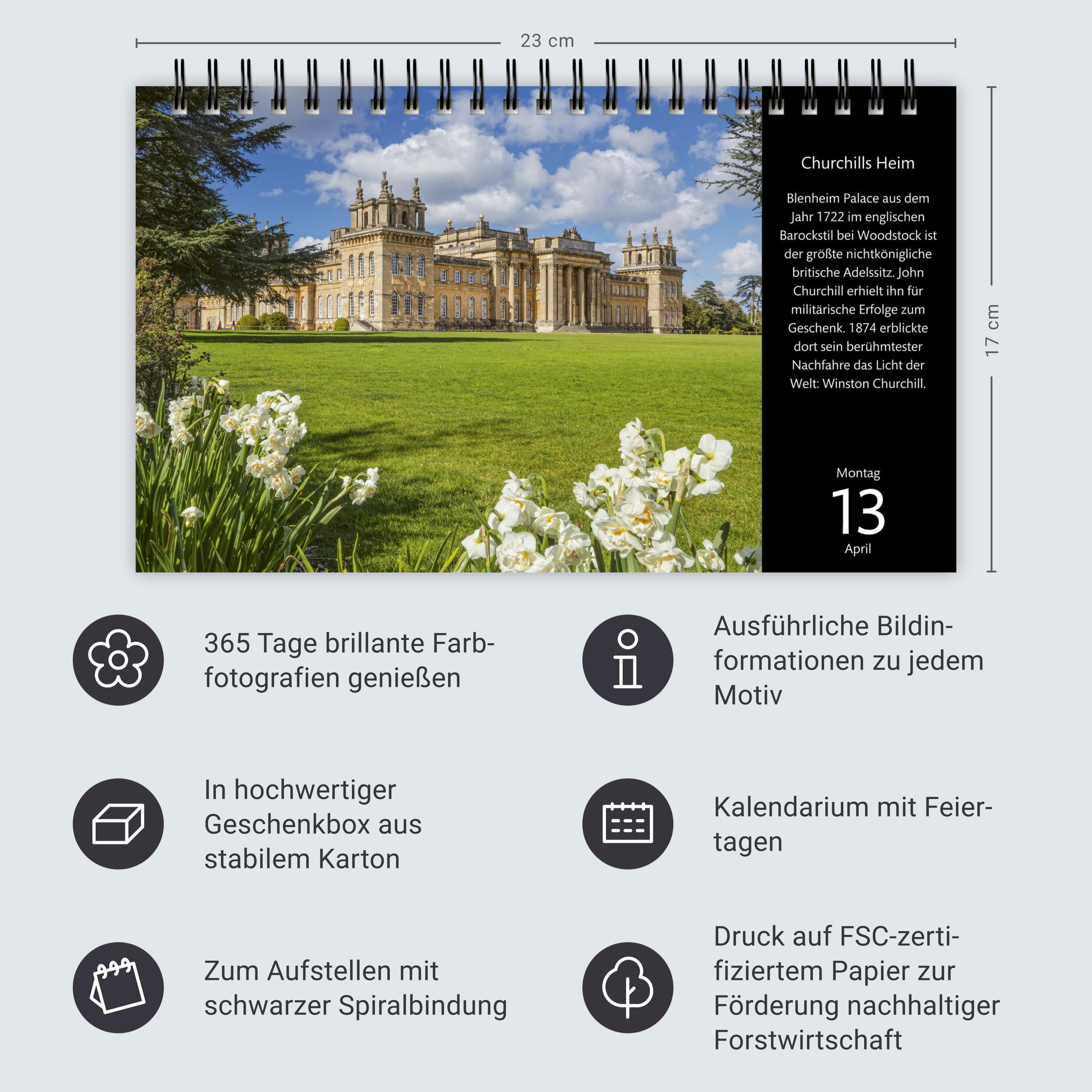 Beispielinhalt (Bild) Eine Reise um die Welt Premiumkalender 2026 - 365 faszinierende Fotografien