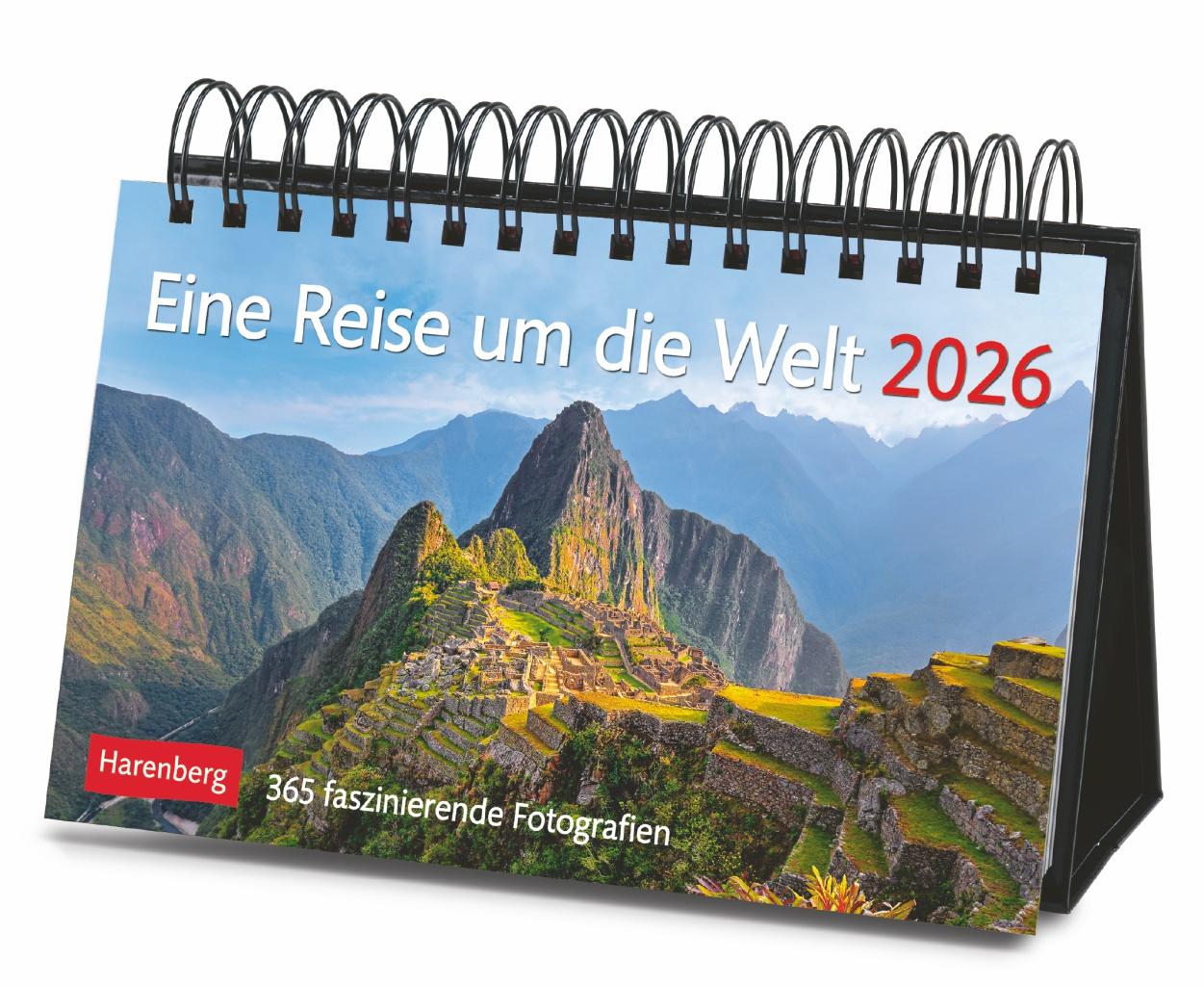 Vorderes Coverbild Eine Reise um die Welt Premiumkalender 2026 - 365 faszinierende Fotografien