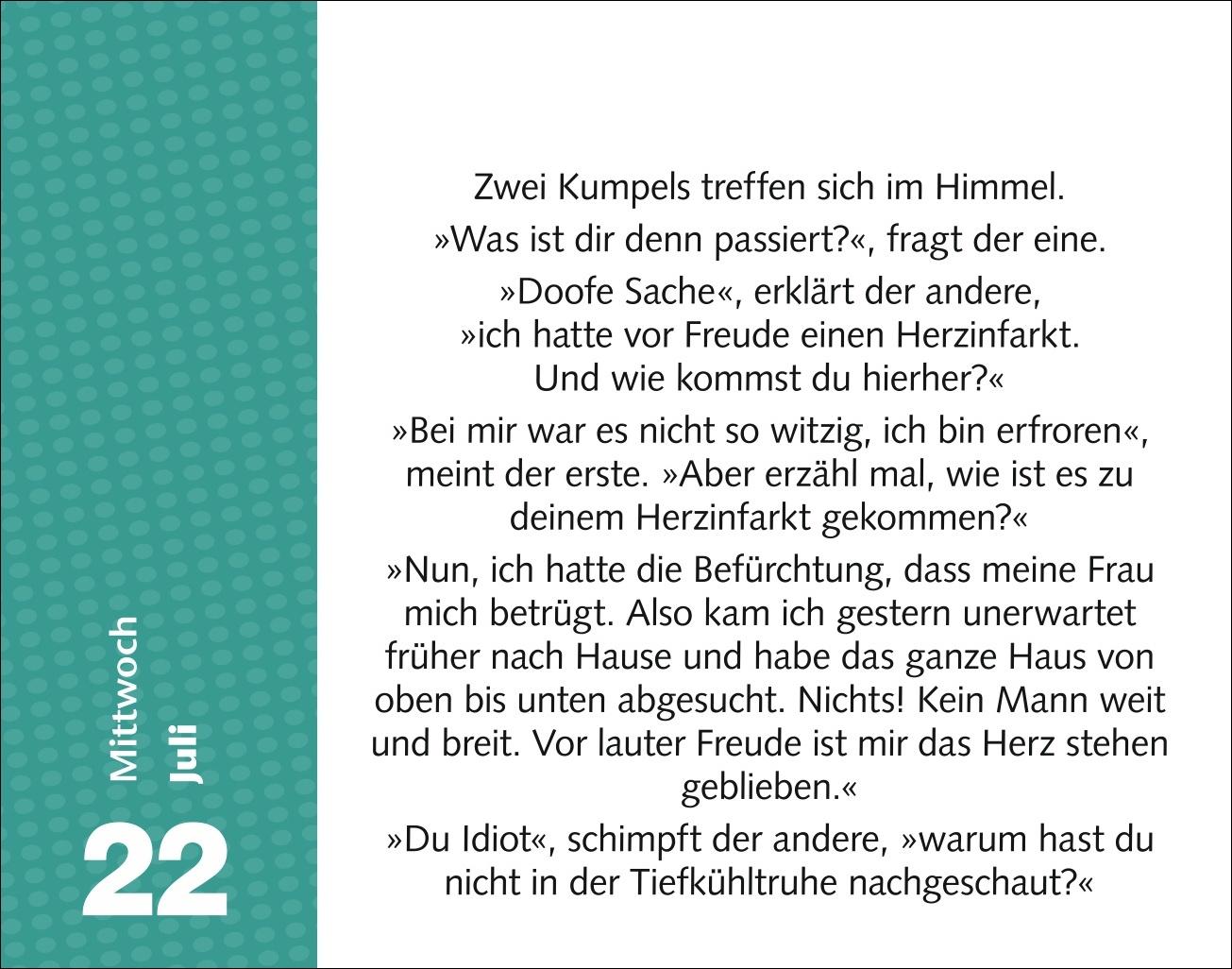 Beispielinhalt (Bild) Witzirin Tagesabreißkalender 2026 - Diese Packung enthält: die lustigsten Witze für die tägliche Dosis Humor