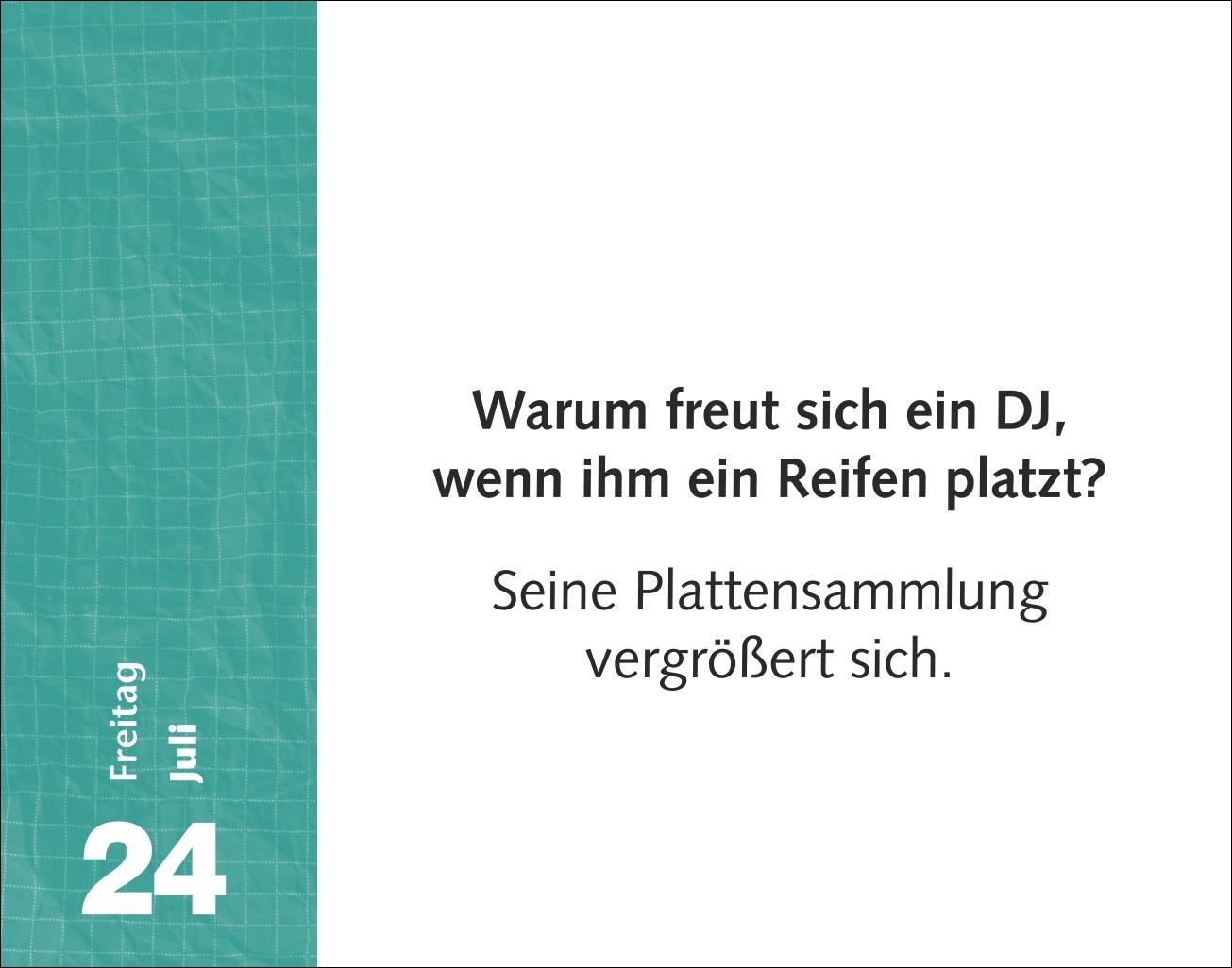 Beispielinhalt (Bild) Witzirin Tagesabreißkalender 2026 - Diese Packung enthält: die lustigsten Witze für die tägliche Dosis Humor