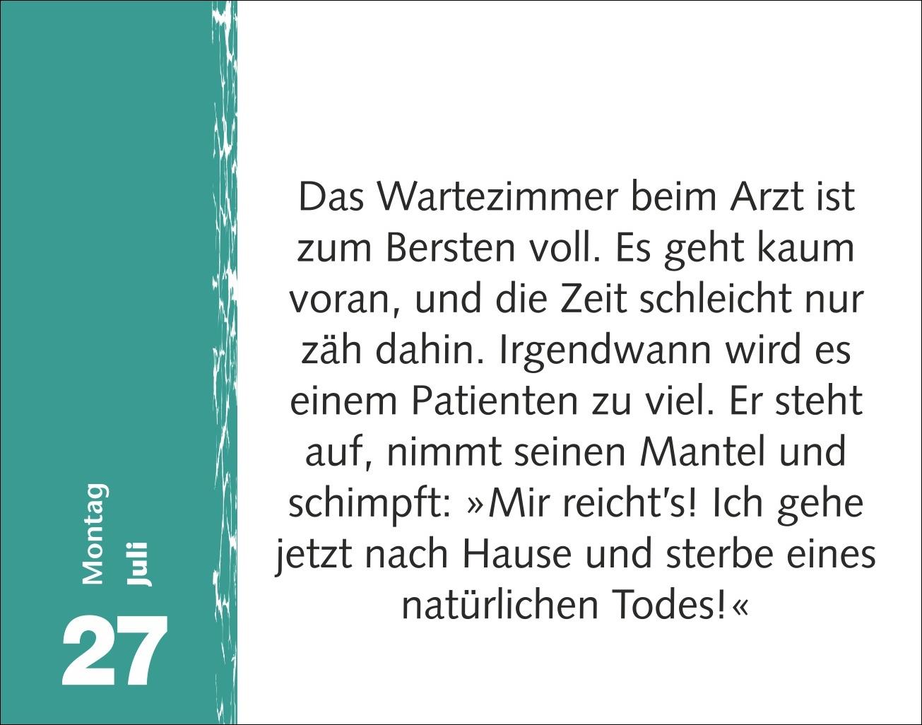 Beispielinhalt (Bild) Witzirin Tagesabreißkalender 2026 - Diese Packung enthält: die lustigsten Witze für die tägliche Dosis Humor