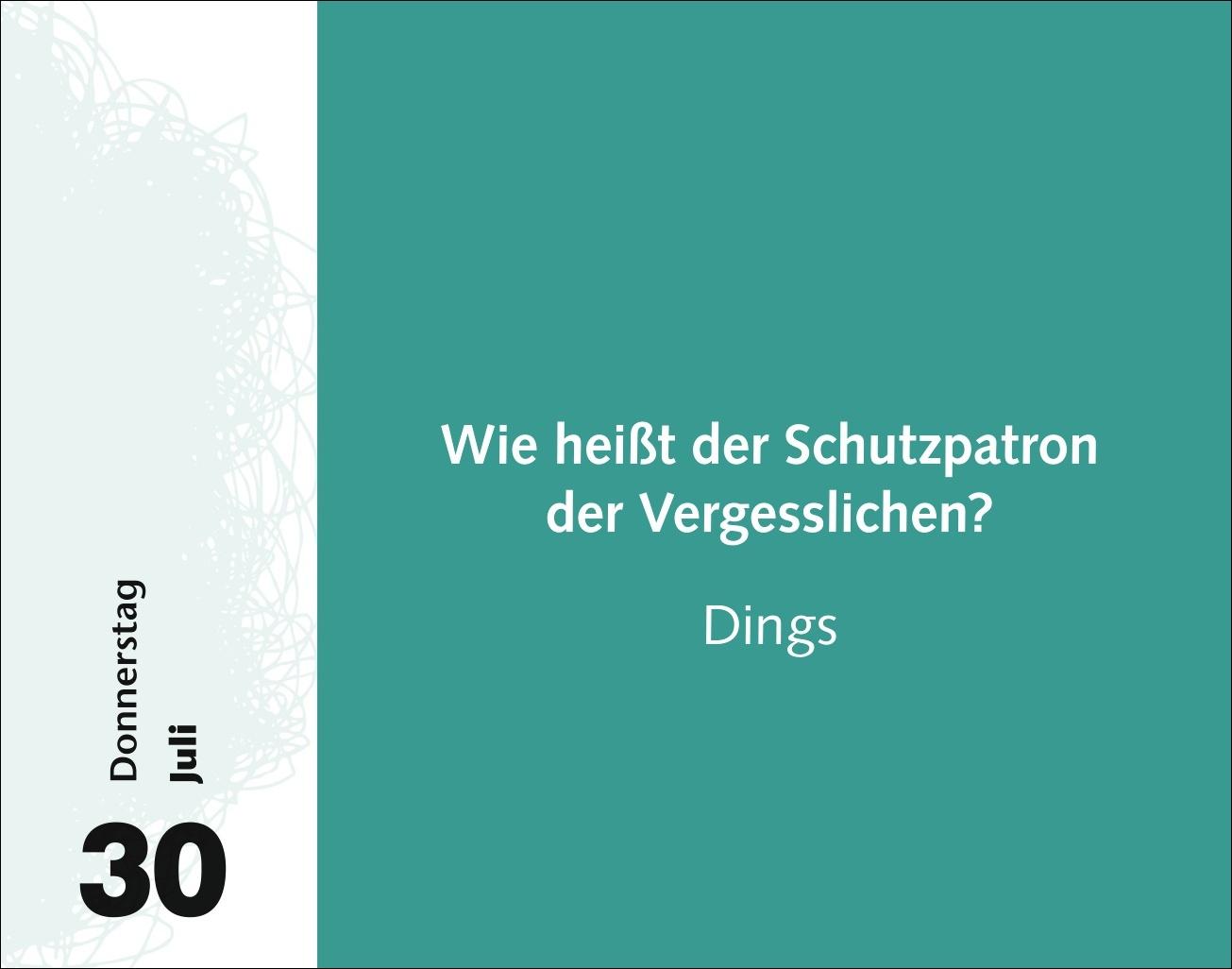 Beispielinhalt (Bild) Witzirin Tagesabreißkalender 2026 - Diese Packung enthält: die lustigsten Witze für die tägliche Dosis Humor