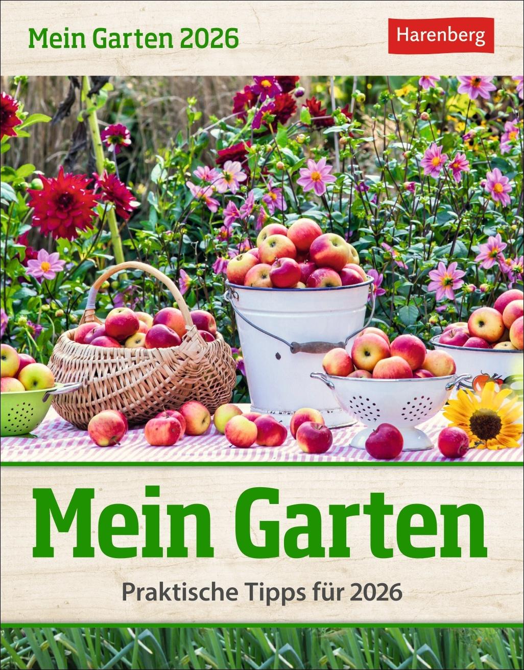 Vorderes Coverbild Mein Garten Tagesabreißkalender 2026 - Praktische Tipps für 2026
