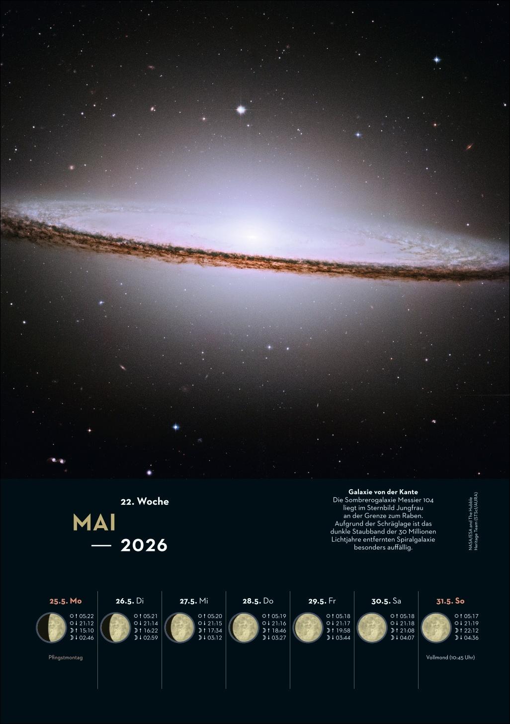 Beispielinhalt (Bild) KOSMOS Himmelsjahr 2026