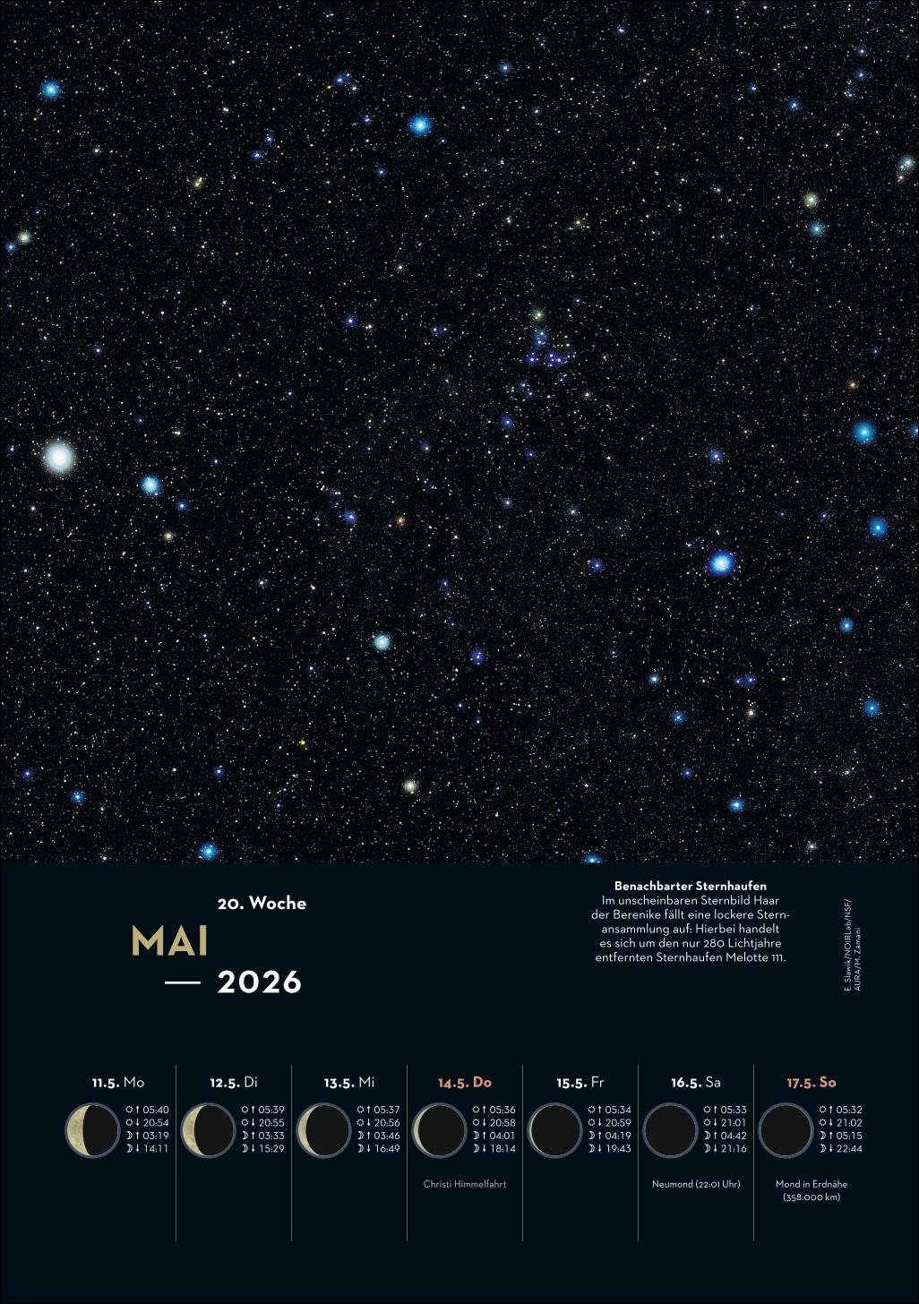 Beispielinhalt (Bild) KOSMOS Himmelsjahr 2026