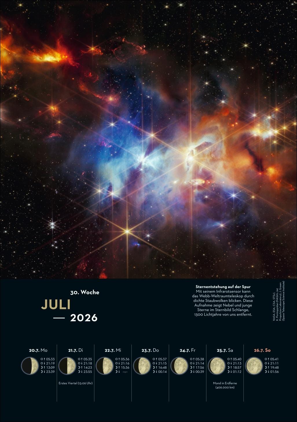 Beispielinhalt (Bild) KOSMOS Himmelsjahr 2026