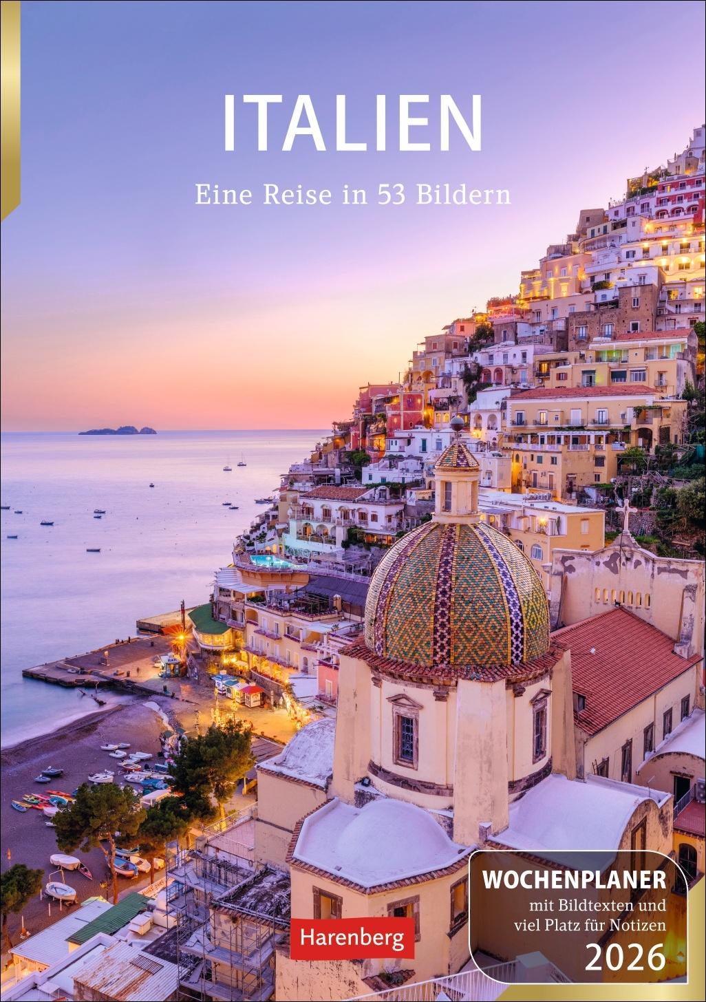 Vorderes Coverbild Italien Wochenplaner 2026 - Eine Reise in 53 Bildern