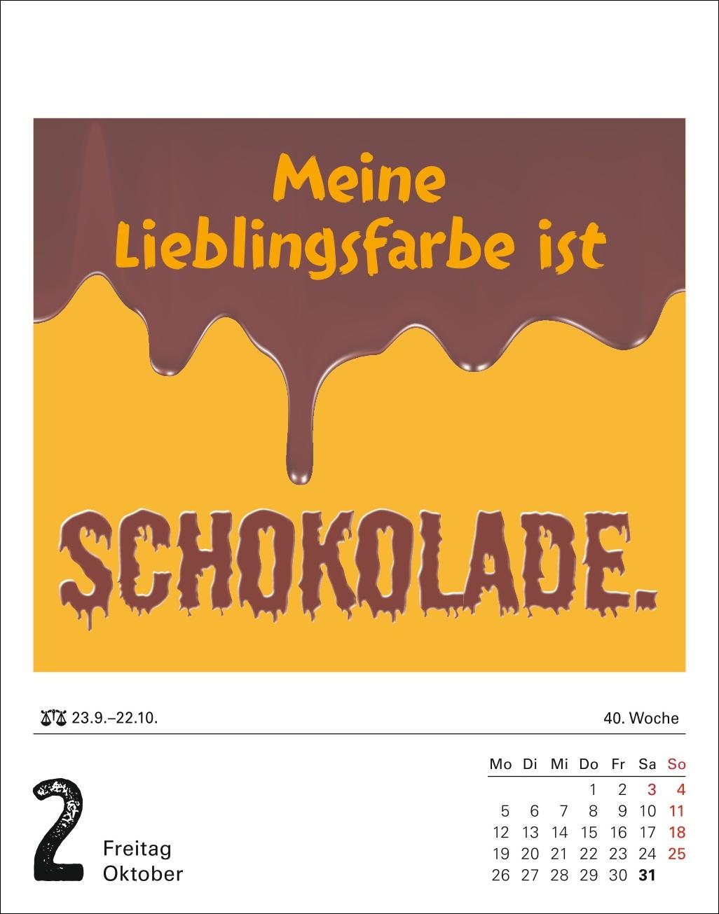 Beispielinhalt (Bild) Lange Rede kurzer Gin Tagesabreißkalender 2026 - Der Sprüche-Kalender