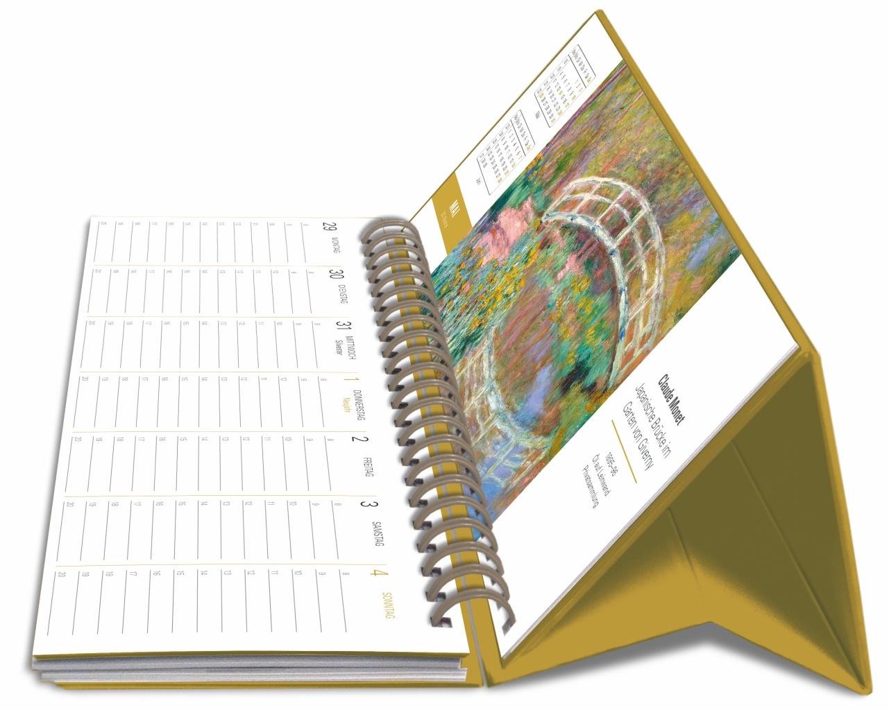 Beispielinhalt (Bild) Die Welt der Kunst Premium-Tischplaner 2026 - Wochenkalender mit 53 Meisterwerken