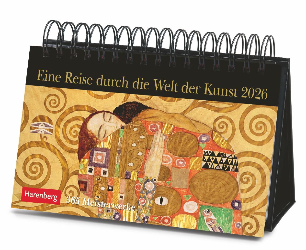 Vorderes Coverbild Eine Reise durch die Welt der Kunst Premiumkalender 2026 - 365 Meisterwerke