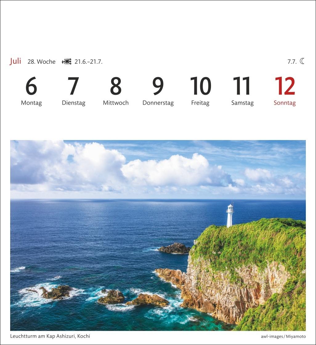 Beispielinhalt (Bild) Japan Sehnsuchtskalender 2026 - Wochenkalender mit 53 Postkarten