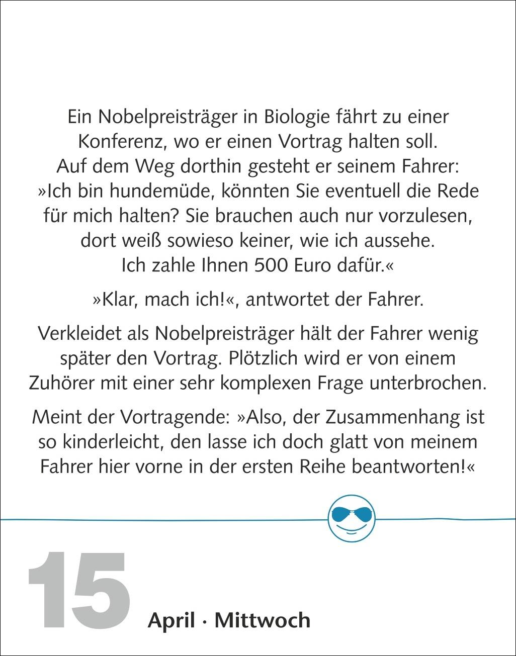 Beispielinhalt (Bild) Beste Witze Tagesabreißkalender 2026