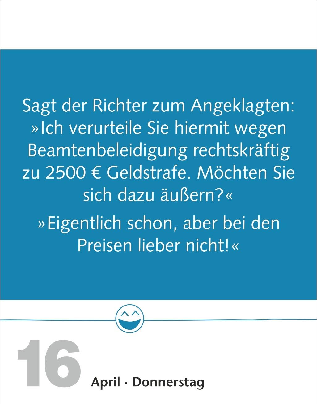 Beispielinhalt (Bild) Beste Witze Tagesabreißkalender 2026