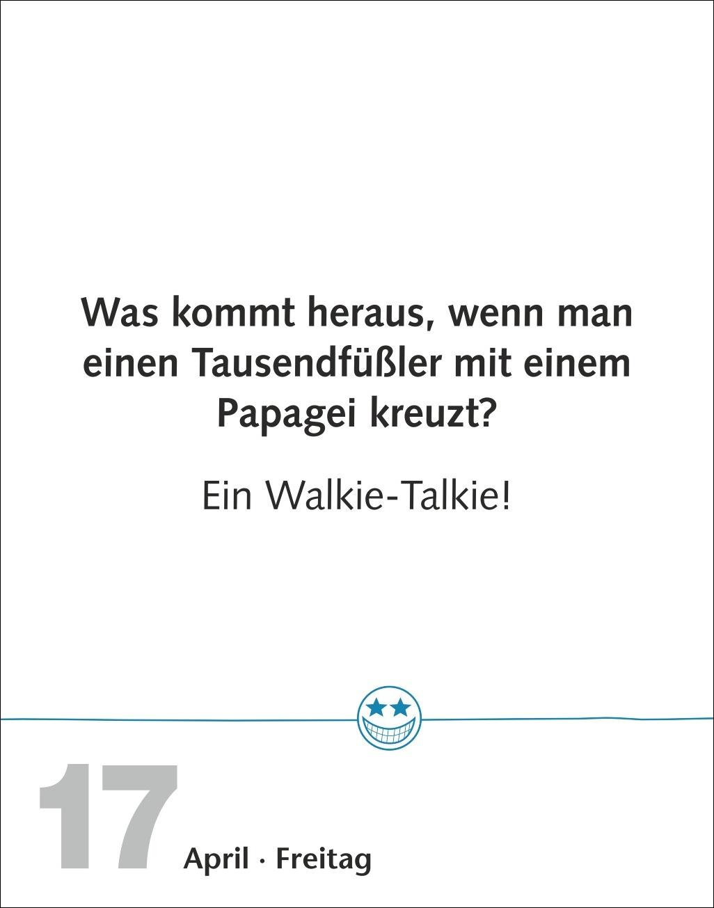 Beispielinhalt (Bild) Beste Witze Tagesabreißkalender 2026