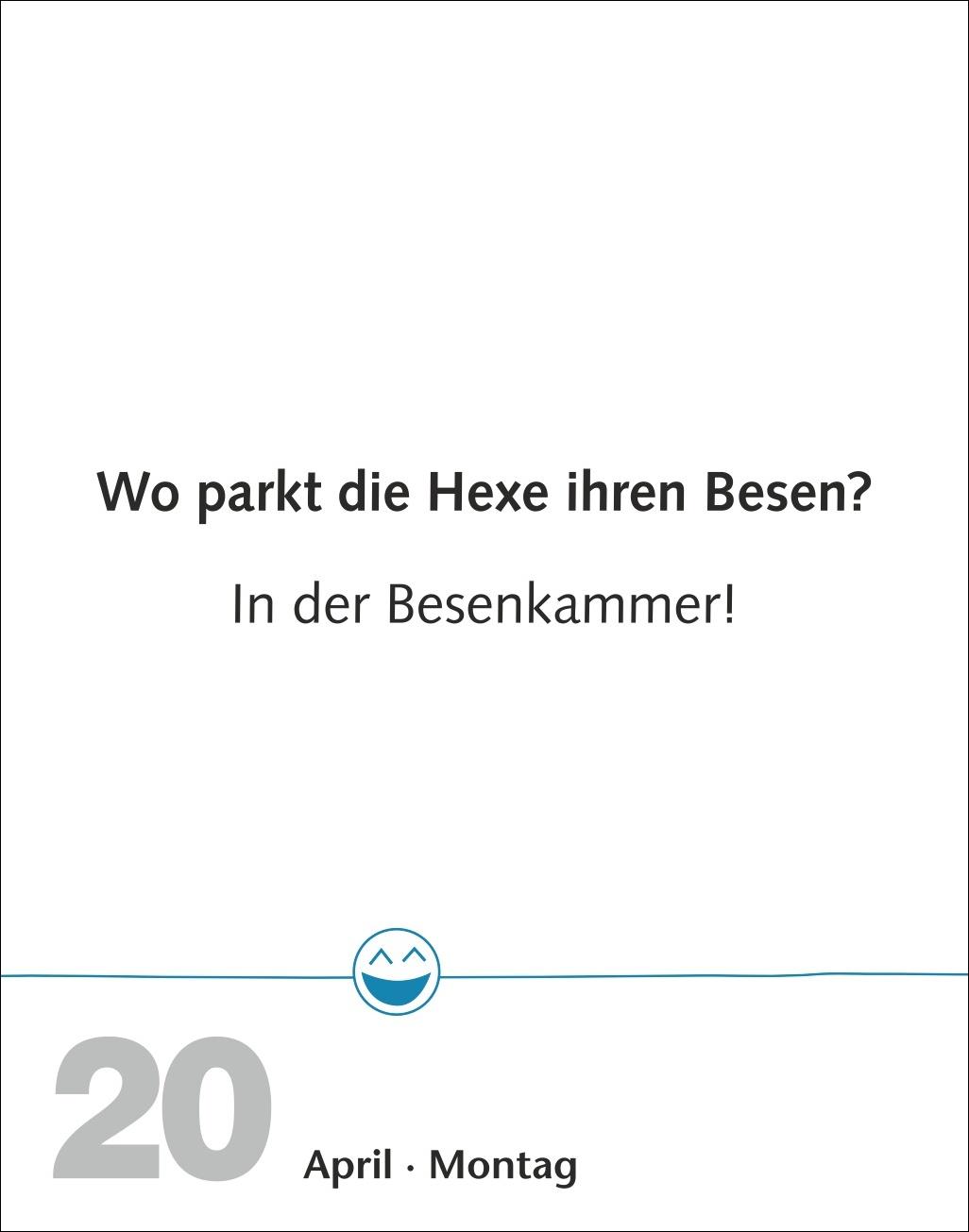 Beispielinhalt (Bild) Beste Witze Tagesabreißkalender 2026