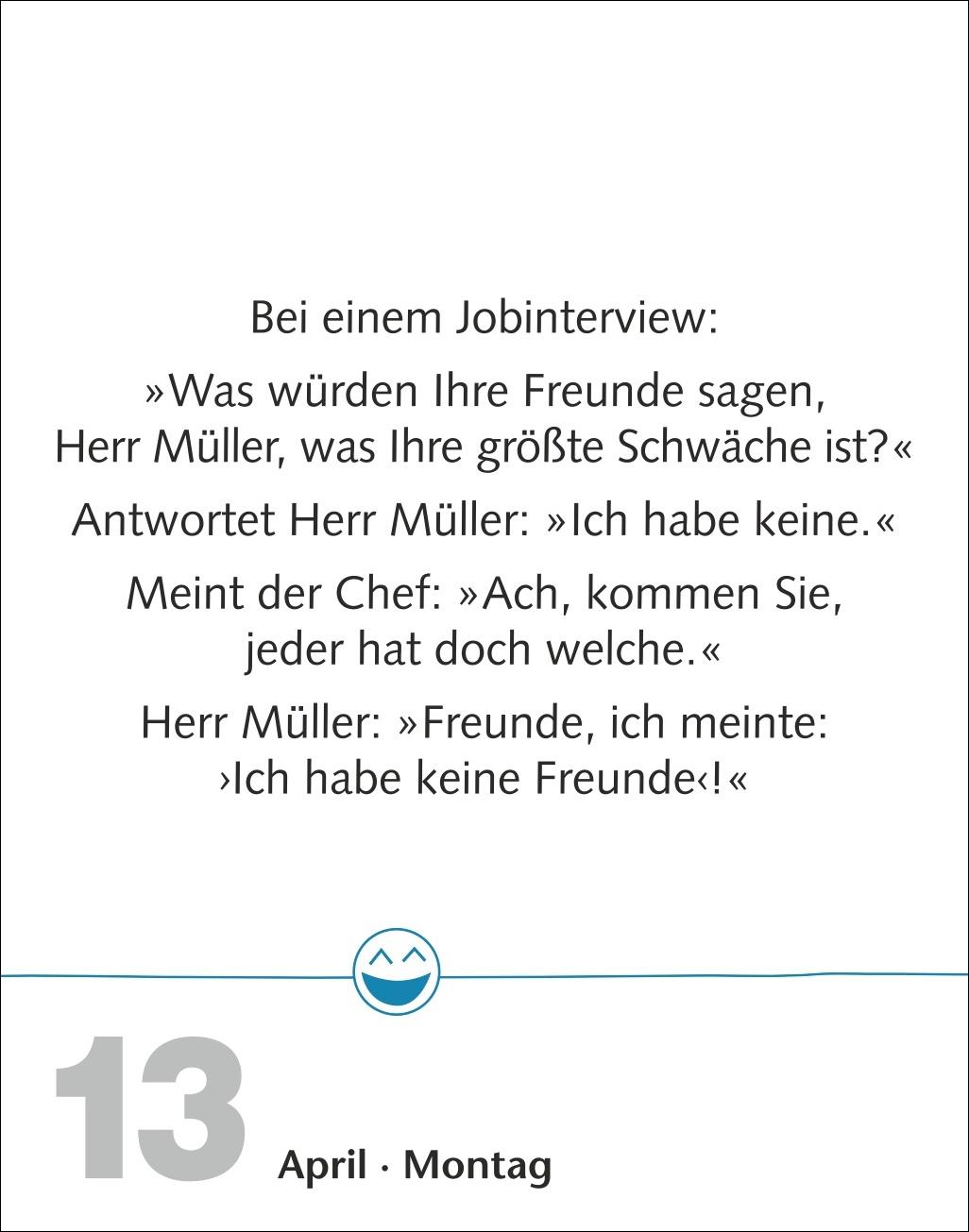 Beispielinhalt (Bild) Beste Witze Tagesabreißkalender 2026