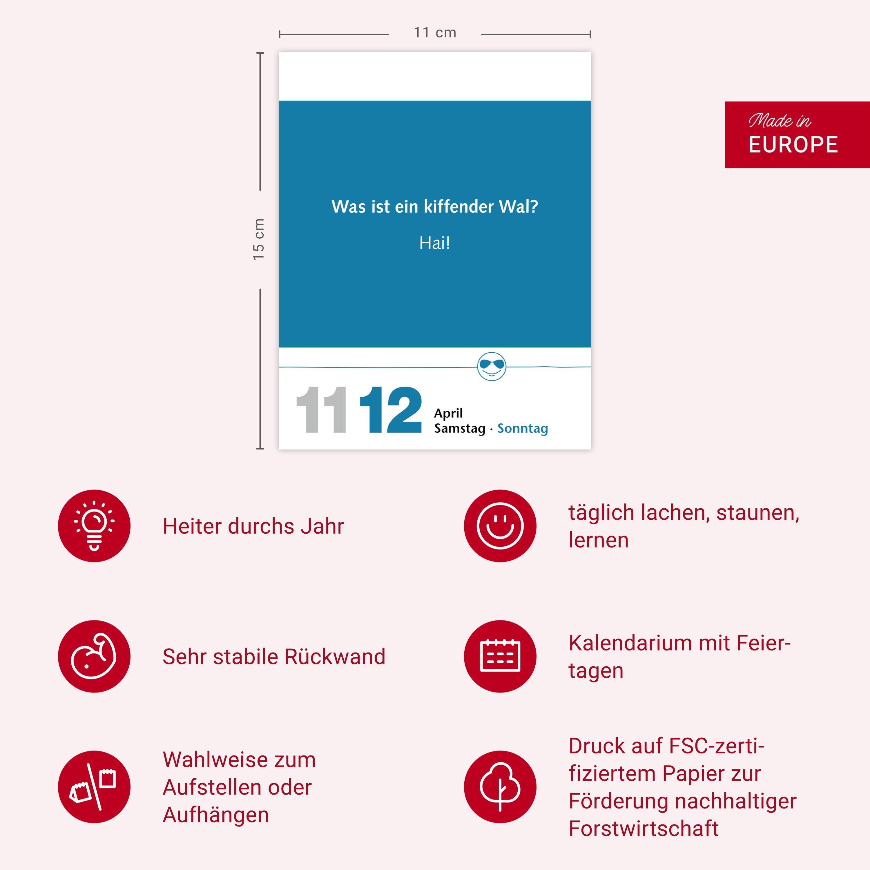 Beispielinhalt (Bild) Beste Witze Tagesabreißkalender 2026