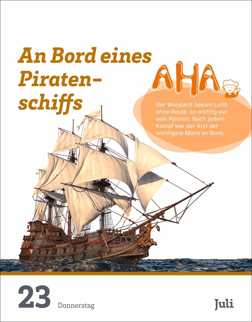 Beispielinhalt (Bild) WAS IST WAS Der Kalender Tagesabreißkalender 2026 - Kinderkalender