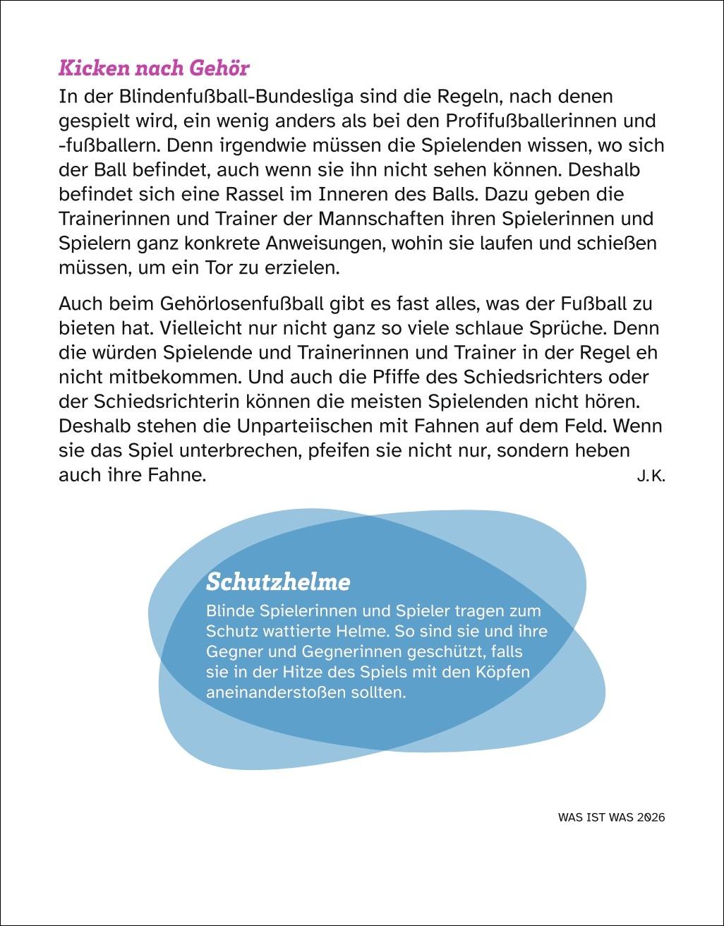 Beispielinhalt (Bild) WAS IST WAS Der Kalender Tagesabreißkalender 2026 - Kinderkalender