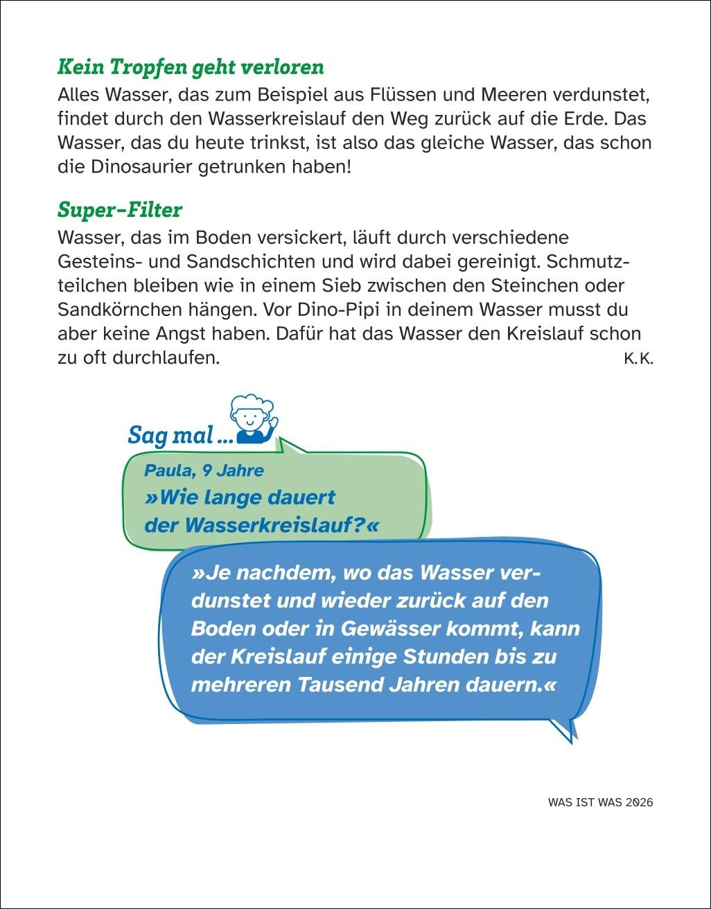 Beispielinhalt (Bild) WAS IST WAS Der Kalender Tagesabreißkalender 2026 - Kinderkalender