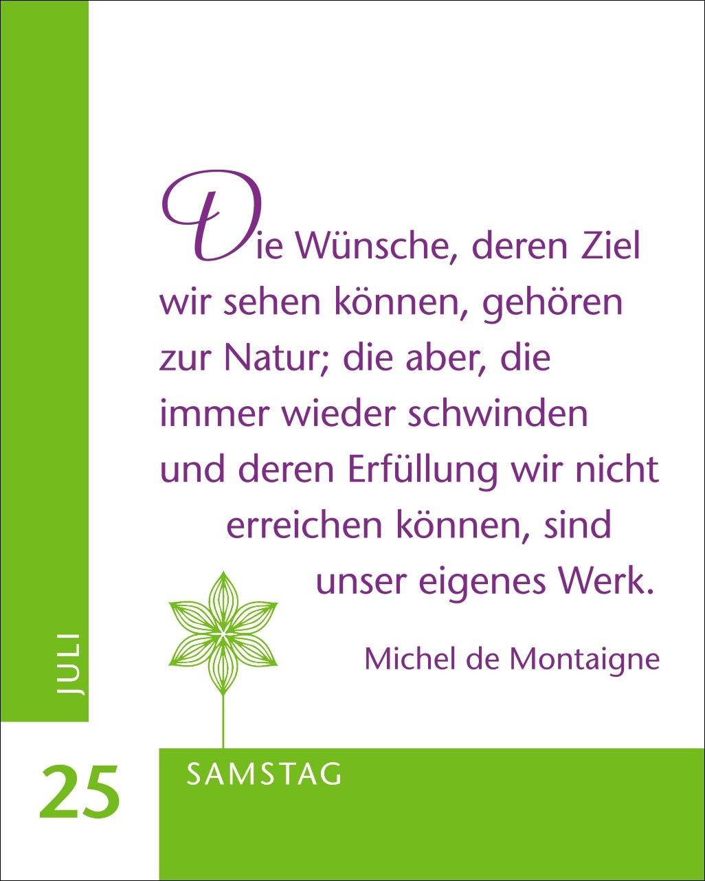 Beispielinhalt (Bild) 365 Wünsche für dich Mini-Geschenkkalender 2026