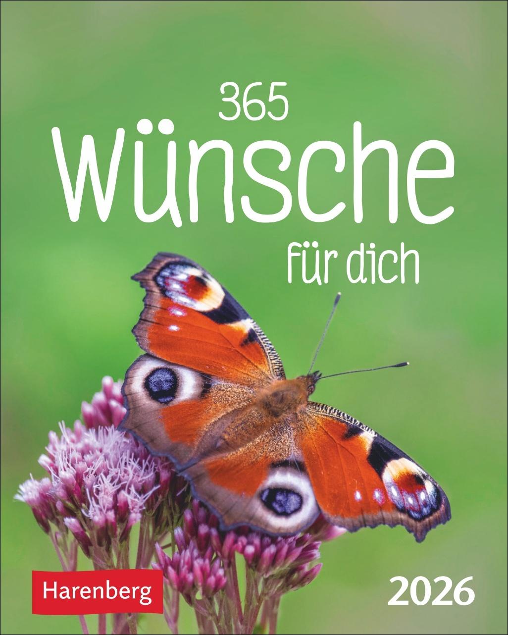 Vorderes Coverbild 365 Wünsche für dich Mini-Geschenkkalender 2026