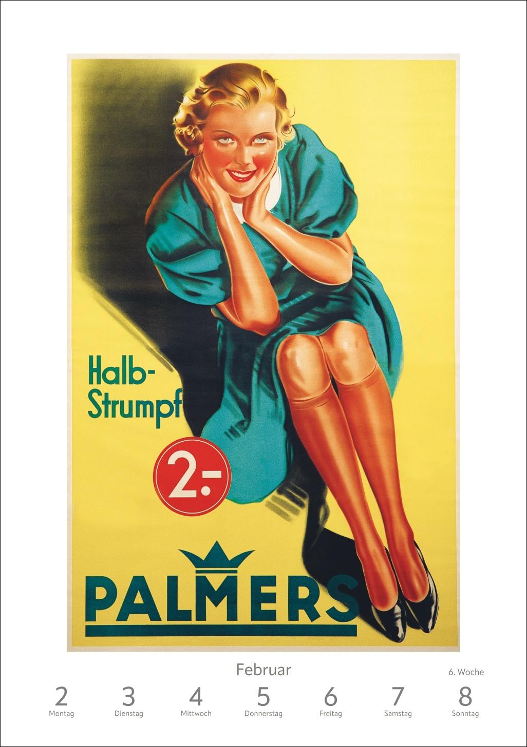 Beispielinhalt (Bild) Alles Reklame! Wochen-Kulturkalender 2026 - 53 nostalgische Werbeplakate